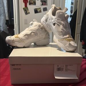 maison margiela reebok pump fury white